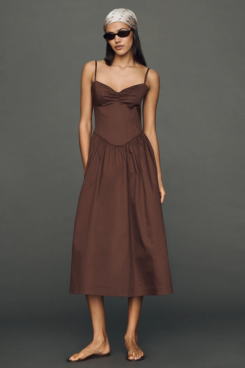 Mare Cotton A-line Midi Dress