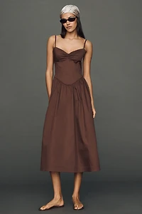 Mare Cotton A-line Midi Dress