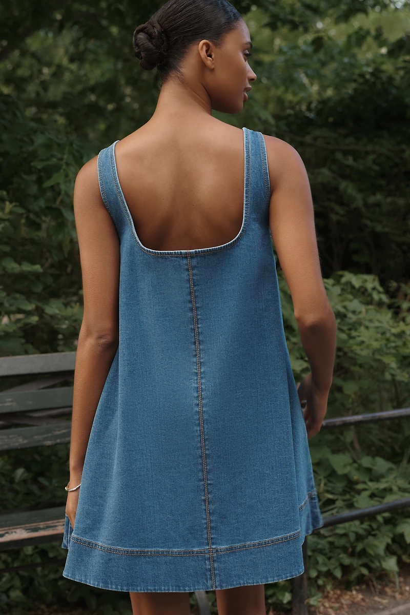 Maeve Keiko Denim Mini Dress