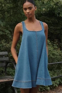 Maeve Keiko Denim Mini Dress