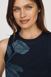 Maeve Emmy Sleeveless Denim Swing Dress