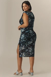 Universal Standard Plus Sleeveless Mesh Midi Dress