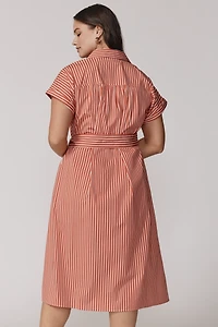 Universal Standard Plus Cotton Poplin Midi Shirtdress