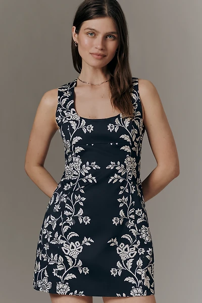 Hansen & Gretel Cotton Scoop-Neck Mini Dress