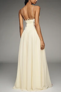 Hansen & Gretel Stephanie Silk Lace Maxi Dress