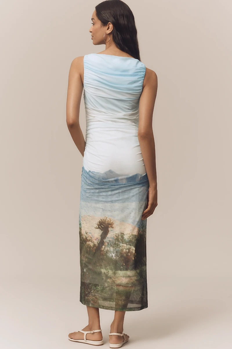 Significant Other Saria Boat-Neck Midi Dress