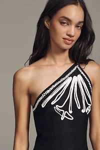 Significant Other Orlah Petite Linen Blend Midi Dress