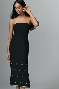 4th & Reckless Strapless Embellished Midi Dress