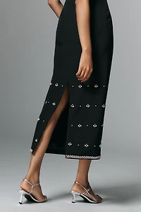 4th & Reckless Strapless Embellished Midi Dress
