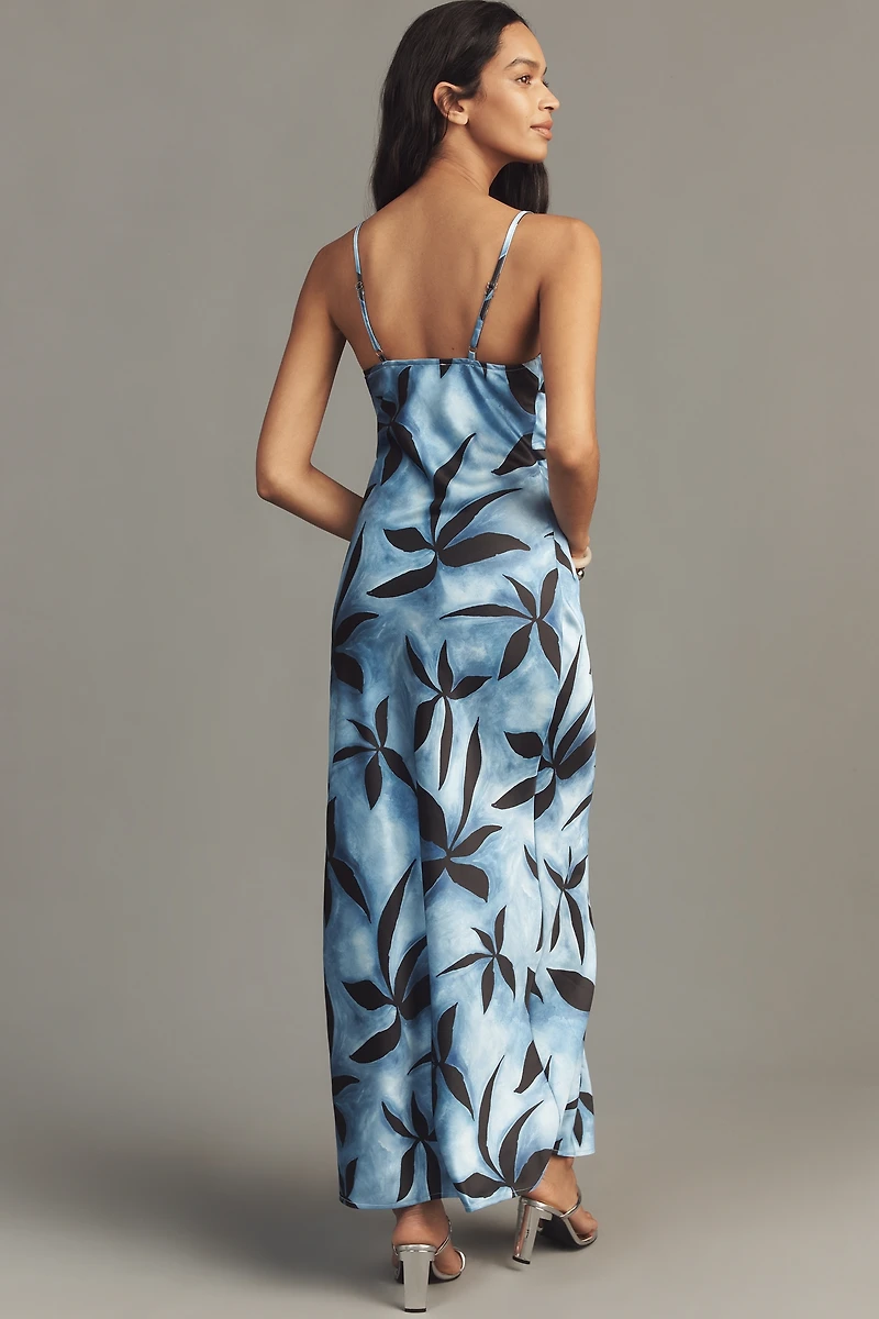 4th & Reckless Monique Column Square-Neck Maxi Dress