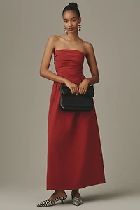 4th & Reckless Mikayla Ruched Strapless Maxi Dress