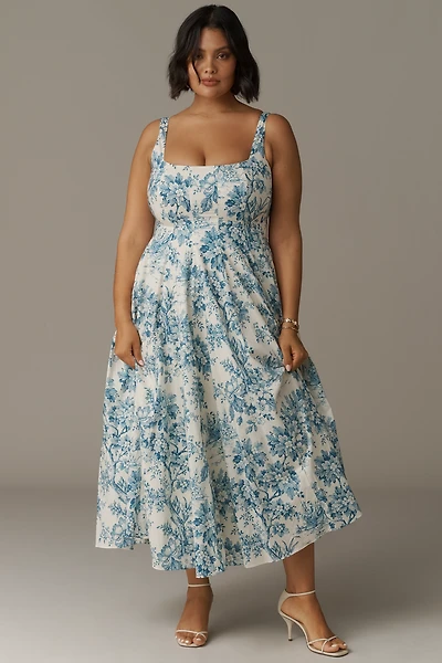 Selkie Plus Sleeveless Square-Neck Midi Dress