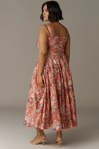 Selkie Plus Sleeveless Square-Neck Midi Dress