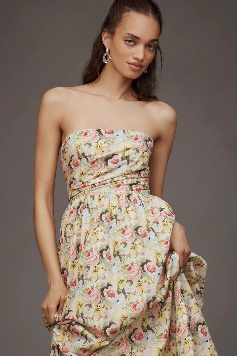 En Saison Cairo Strapless Midi Dress