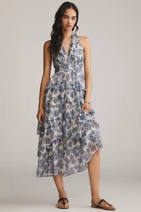 En Saison Odessa Sleeveless Tiered Midi Dress