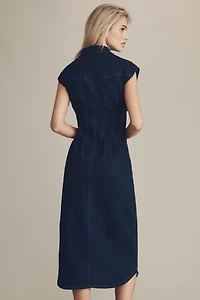 En Saison Eliana Sleeveless Midi Shirt Dress