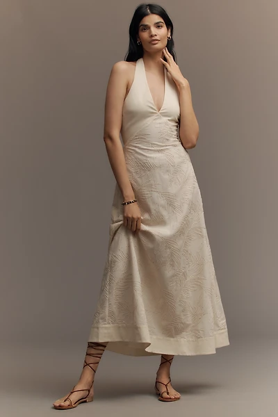 En Saison Ellis Cotton Linen Halter Dress
