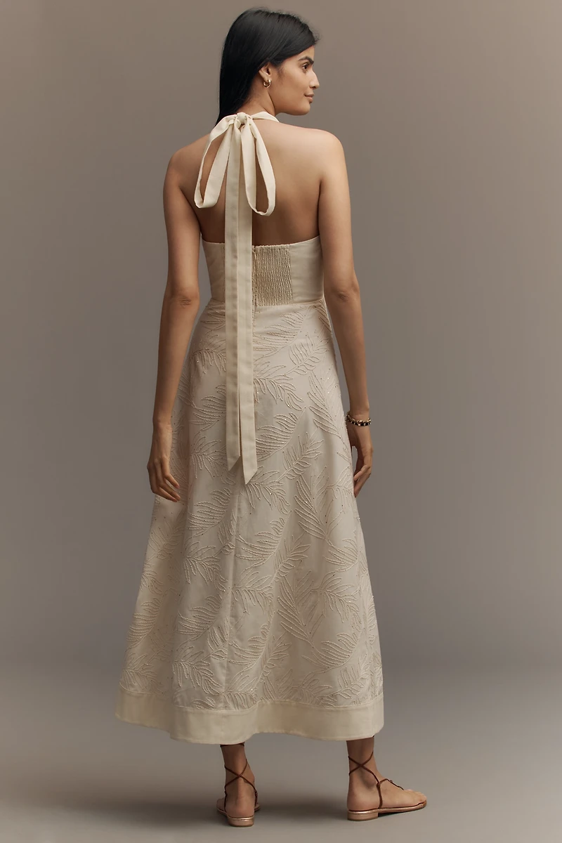 En Saison Ellis Cotton Linen Halter Dress