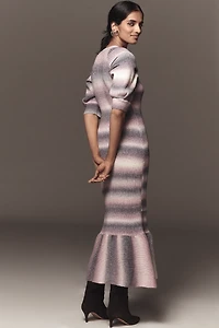 En Saison Greer Short-Sleeve Midi Sweater Dress