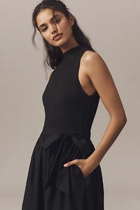 En Saison Isidora Sleeveless Embroidered Midi Dress