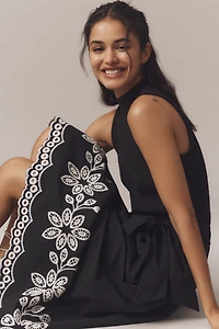 En Saison Isidora Sleeveless Embroidered Midi Dress