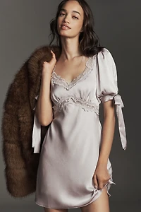 En Saison Aracella Short-Sleeve Mini Dress