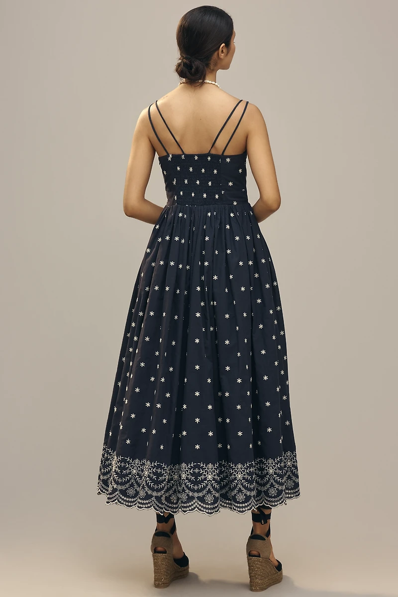 En Saison Nara Embroidered Midi Dress
