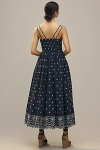 En Saison Nara Embroidered Midi Dress