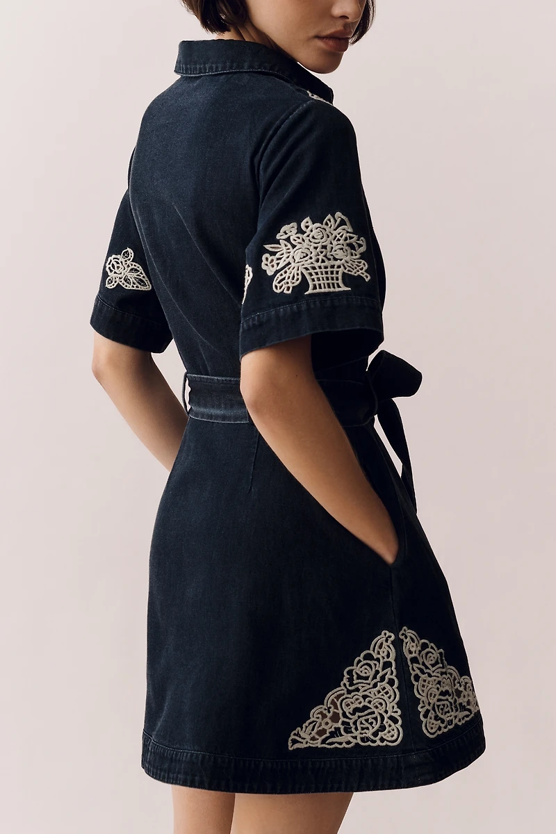 En Saison Natalia Short-Sleeve Shirt Dress