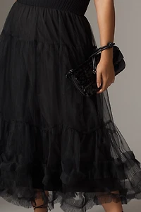 En Saison Darcy Sleeveless Tulle Midi Dress