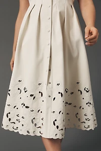 En Saison Alitzel Sleeveless Eyelet Midi Dress