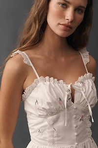 Jacquie The Label Cherie Waisted Sleeveless Midi Dress