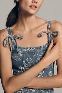 En Saison Opal Square-Neck Midi Dress