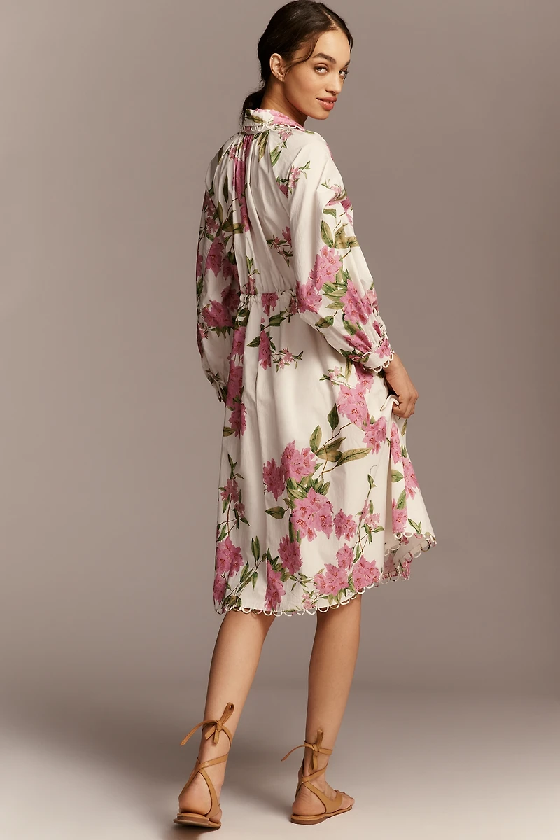 En Saison Esther Long-Sleeve Midi Dress