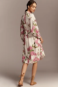 En Saison Esther Long-Sleeve Midi Dress