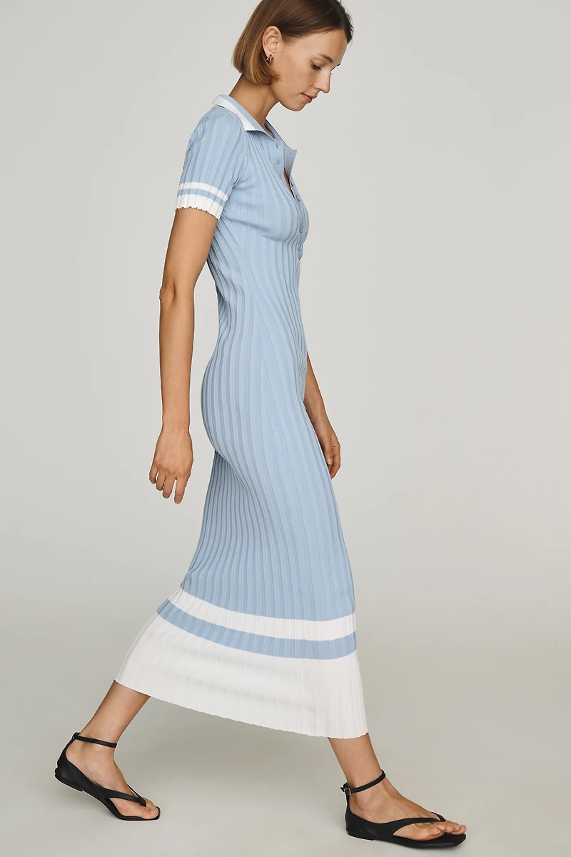 En Saison Slim Sweater Midi Dress