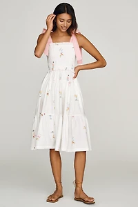 En Saison Leanne Petite Cotton Midi Dress