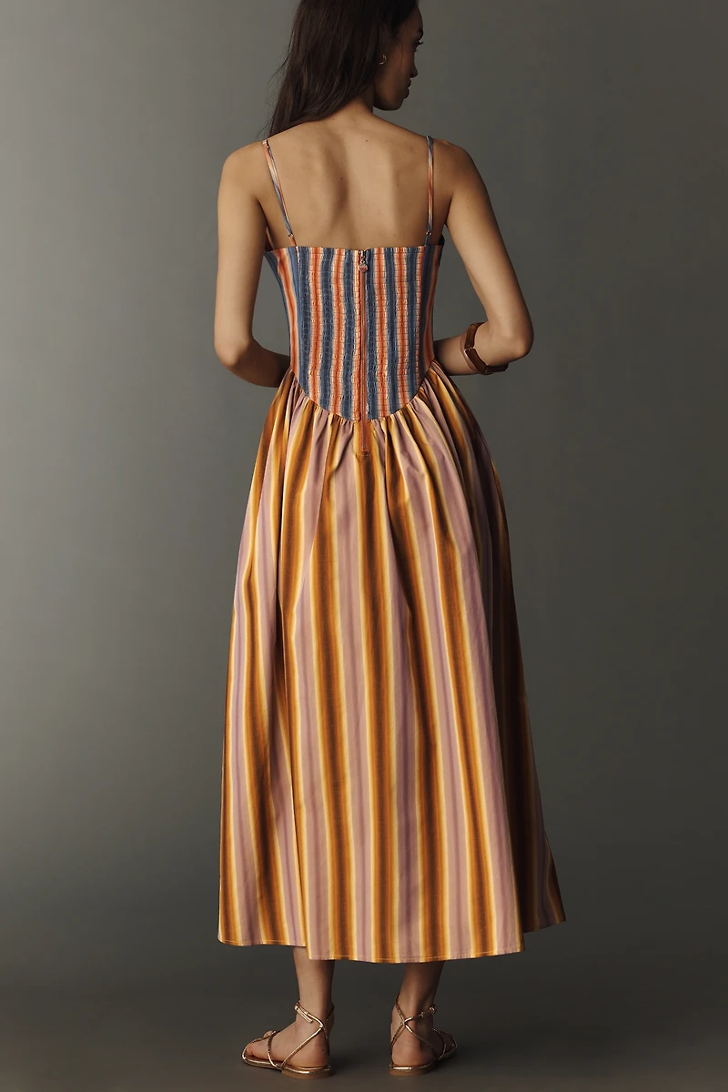 CeliaB Duku Sleeveless Cotton Midi Dress