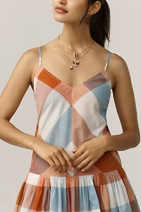 Hunter Bell Dublin Sleeveless Drop-Waist Mini Dress