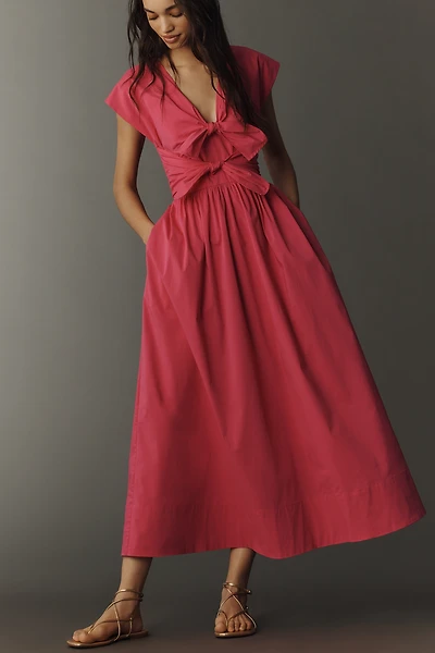 Hunter Bell Calista Bow Midi Dress