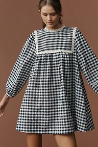 Hunter Bell Carlyle Long-Sleeve Mini Dress