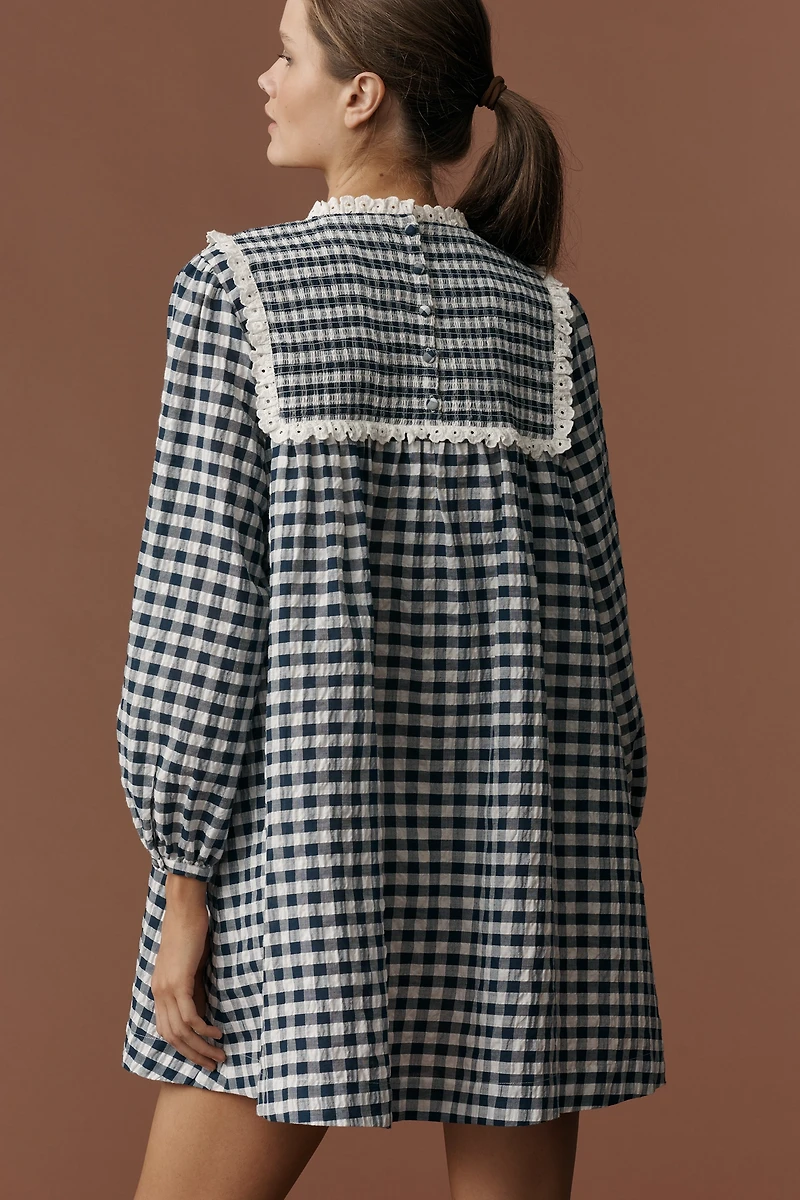 Hunter Bell Carlyle Long-Sleeve Mini Dress