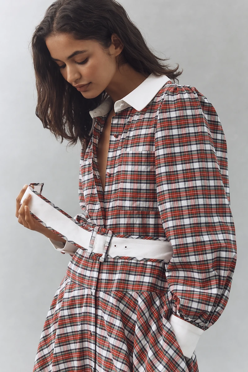 Hunter Bell Randolph Belted Midi Dress