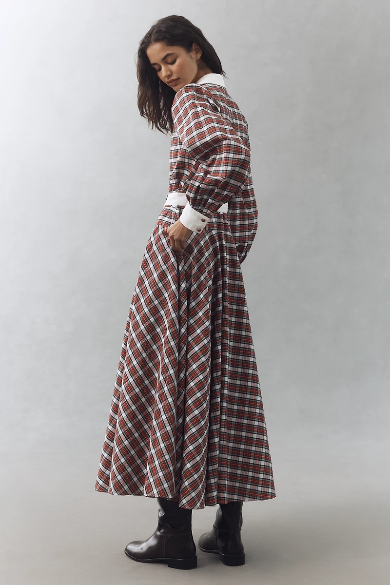 Hunter Bell Randolph Belted Midi Dress