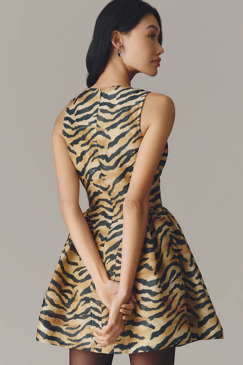 Hunter Bell Layne Linen Silk Mini Dress