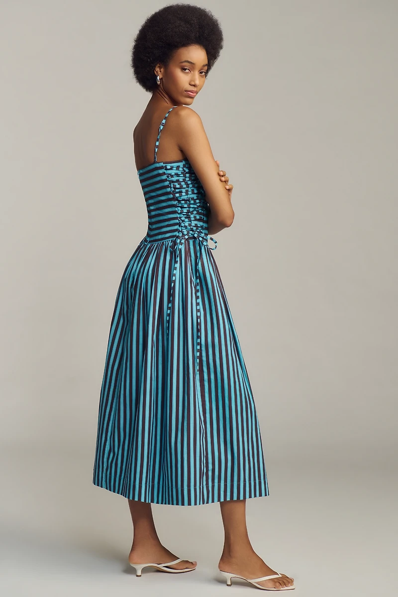 Damson Madder Angelina Sleeveless Midi Dress