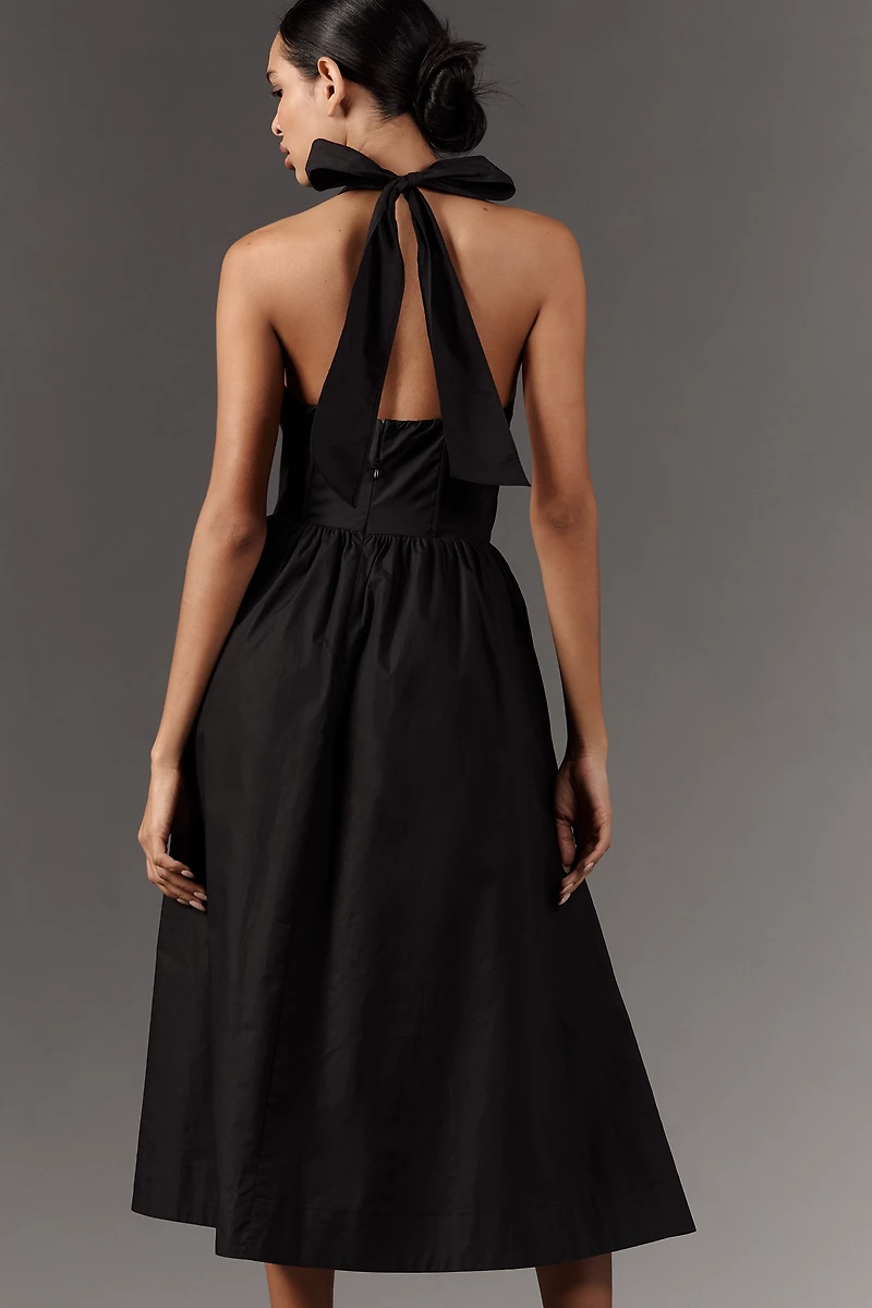 NIA Rio Halter Drop-Waist Midi Dress