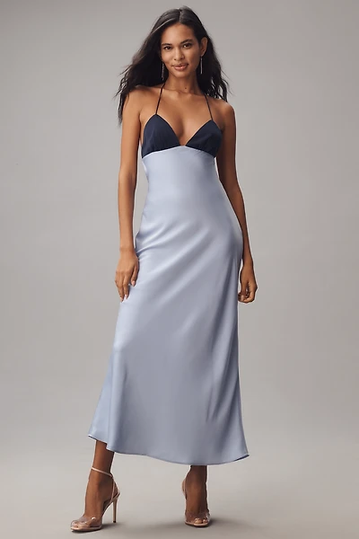NIA Petite Wolfe Colorblock Maxi Dress