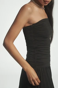 NIA Santal Strapless Midi Dress