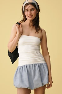NIA Janay Strapless Bubble Mini Dress